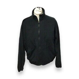 New Balance Mens Full Zip Active Lightweight Fleece Jacket, Black, size L